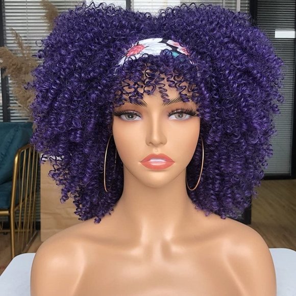 Ladies women curly afro  wig 14 inches